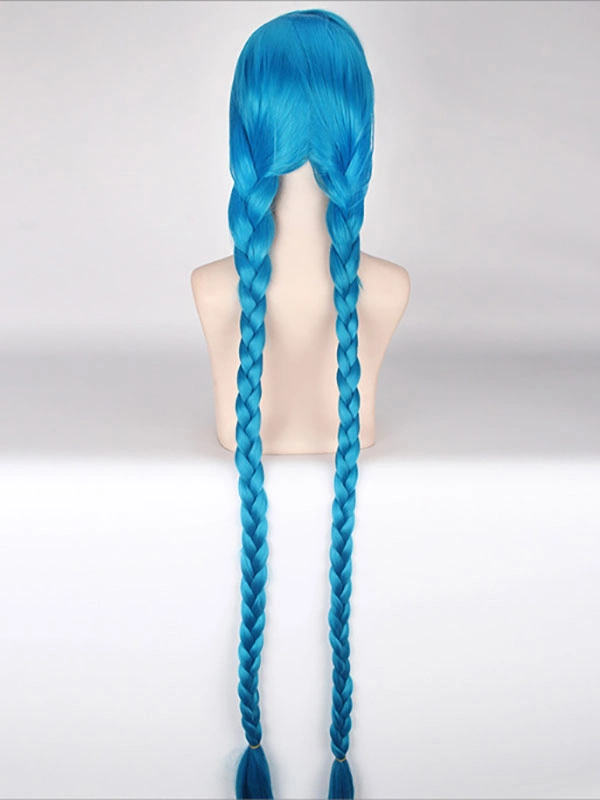 Cosplayshow League Of Legends Jinx 's Pelucas Azules Juego De Halloween Disfraces De Cosplay 5 Cosplayshow League Of Legends Jinx 's Pelucas Azules Juego De Halloween Disfraces De Cosplay - Imagen 3