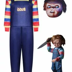 Cosplayshow Disfraces De Halloween Para Niños Mono De Máscara De Poliéster De Fibra De Poliéster Para Niños Leotardo De Halloween Azul