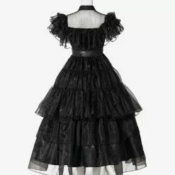 Cosplayshow The Addams Family TV Cosplay Wednesday Kid Cosplay Vestidos De Baile Prestige Edition -Tienda Cosplayshow 202212261008387173611