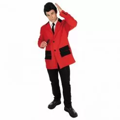 Disfraz Años 50 Moda Teddy Boy Para Hombres Rojo