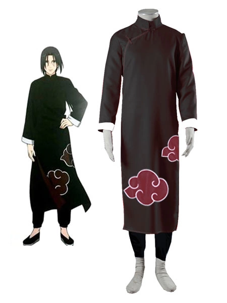 Cosplayshow Halloween Disfraz Carnaval Traje Para Cosplay De Naruto De Uchiha Itachi De Naruto Con Pantalones+Vestido Largo Carnaval 3 Cosplayshow Halloween Disfraz Carnaval Traje Para Cosplay De Naruto De Uchiha Itachi De Naruto Con Pantalones+Vestido Largo Carnaval