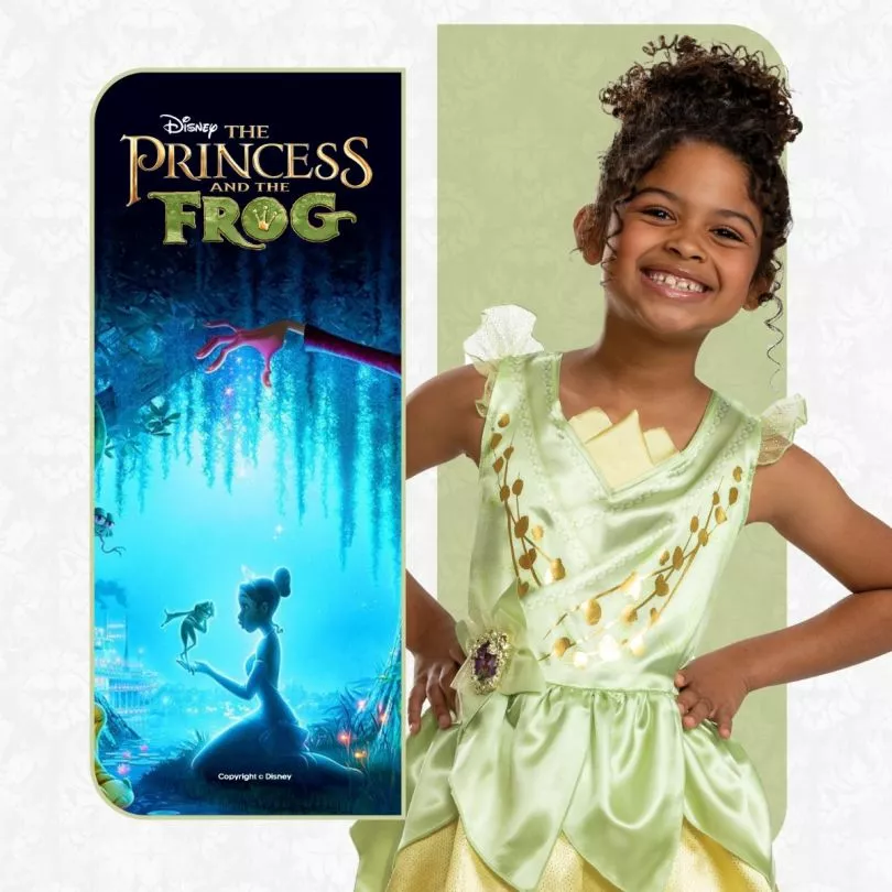Kids Disney Princess Tiana Classic Costume 5 Kids Disney Princess Tiana Classic Costume - Imagen 3