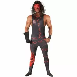 Disfraz De Lucha Libre Kane WWE Adulto 7 Disfraz De Lucha Libre Kane WWE Adulto -Tienda Cosplayshow m1 k a kane 1